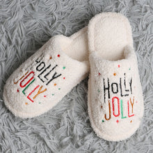 Load image into Gallery viewer, Holiday Slippers – Fuzzy Christmas House Shoes for Women & Men